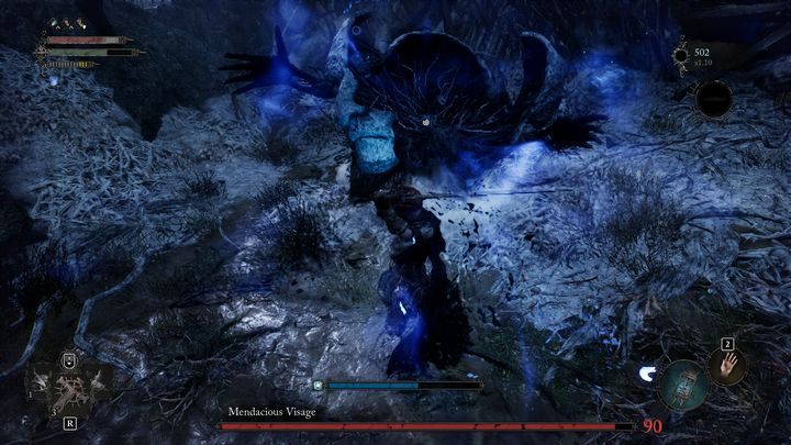 After some time, the boss will close his face, so frontal attacks will once again have no effect on him - Lords of the Fallen: How to beat boss Lingering Despair? - Optional - Lords of the Fallen Guide