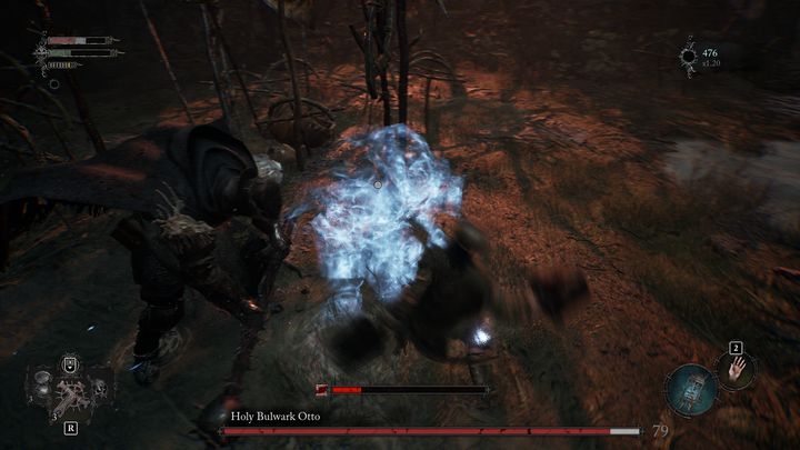 Holy Bulwark Otto will swing his weapon at a slow pace, most of his attacks are linear and very predictable - Lords of the Fallen: How to beat Holy Bulwark Otto? - Main - Lords of the Fallen Guide