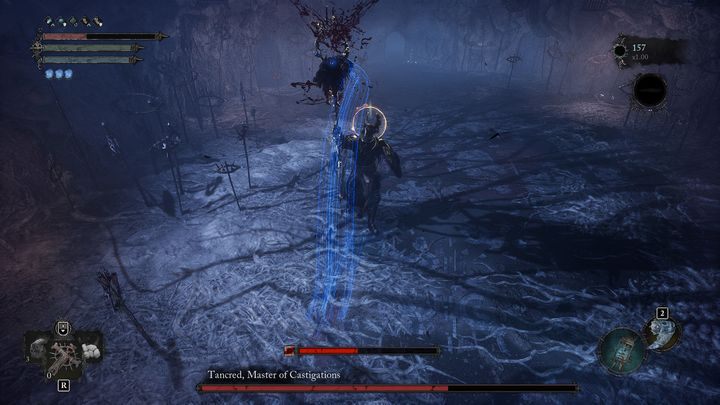 One of the most dangerous boss's attacks is a stab - Lords of the Fallen: How to defeat Tancred, Master of Castigations boss? - Main - Lords of the Fallen Guide