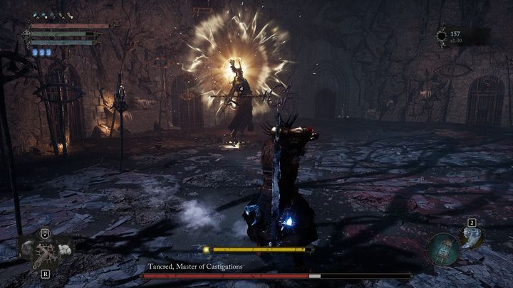 Moreover, after the missiles, Tancred may use a dangerous attack - Lords of the Fallen: How to defeat Tancred, Master of Castigations boss? - Main - Lords of the Fallen Guide