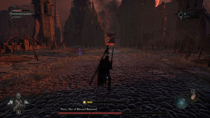 After the boss's health drops to 60%, the second phase will begin - Lords of the Fallen: How to beat Pieta, She of Blessed Renewal? - Main - Lords of the Fallen Guide