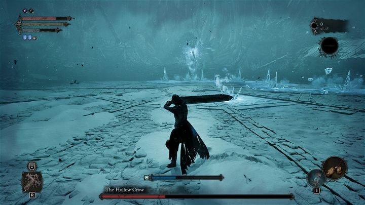 The last fight with Lucy and the Hollow Crow will be the most difficult because an enemy similar to Kinrangr Guardian Folard will be summoned to fight you - Lords of the Fallen: How to defeat the Hollow Crow boss? - Main - Lords of the Fallen Guide