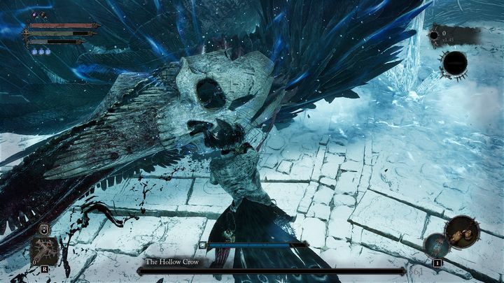 After defeating Lucy's specter three times, icicles will appear all over the arena - be careful not to stand in the spot where they appear - Lords of the Fallen: How to defeat the Hollow Crow boss? - Main - Lords of the Fallen Guide