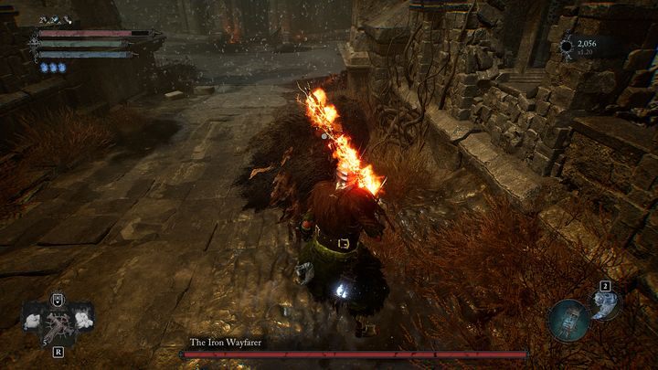 The boss's attacks are the same for the whole duration of the encounter - Lords of the Fallen: How to defeat The Iron Wayfarer boss? - Optional - Lords of the Fallen Guide