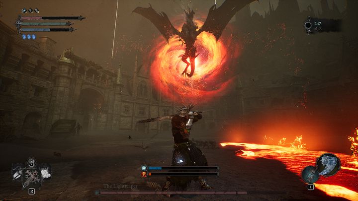 The beginning of the second phase plays out similarly to the first one - Lords of the Fallen: How to defeat The Lightreaper boss? - Main - Lords of the Fallen Guide