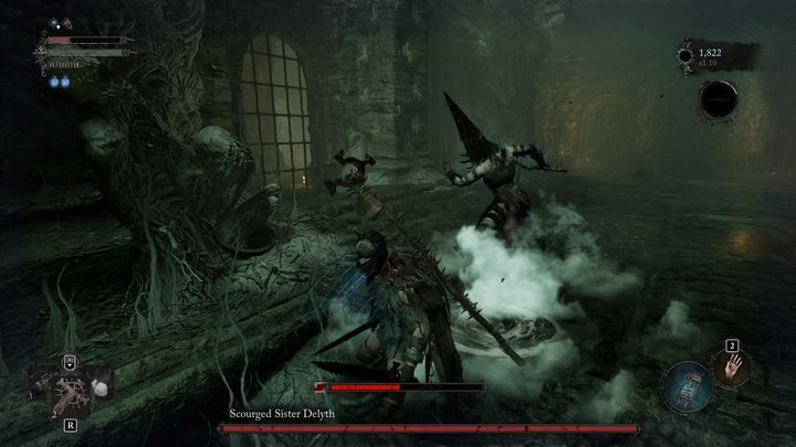 Once you remove the parasite from the equation, you can start fighting for real - Lords of the Fallen: How to beat Scourged Sister Delyth boss? - Main - Lords of the Fallen Guide