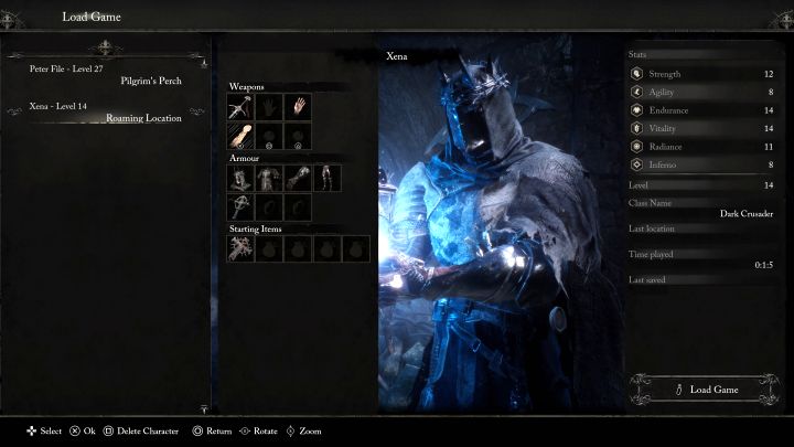 Be careful - Lords of the Fallen: Can you have more than one created character? - Campaign and feature characters - Lords of the Fallen Guide