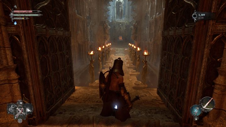 Walk through the room with a row of torches and use the spiral staircase to climb up - Lords of the Fallen: Where is the Tortured Prisoner? - Campaign and feature characters - Lords of the Fallen Guide