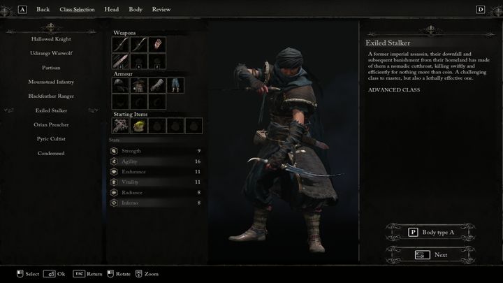 Exiled Stalker is the best choice if you value agility and your favorite attack is a barrage of fast attacks - Lords of the Fallen: Best class - Basics - Lords of the Fallen Guide