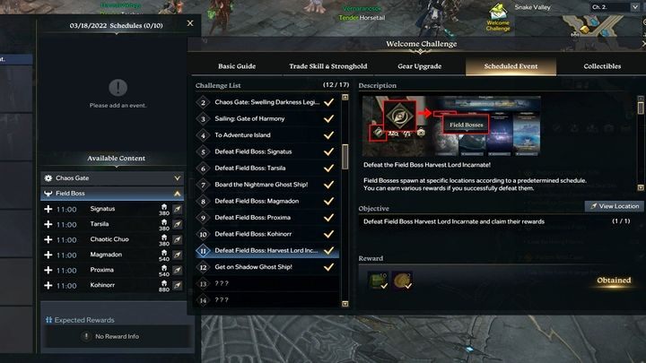 Field Bosses is an additional activity for people who reach at least 380 ilvl - Lost Ark: Field Bosses - information - Lost Ark: Bosses - Lost Ark Guide