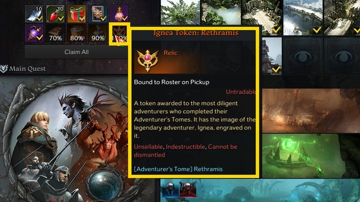 Completing 100% of the progress of each region rewards you with an item: the Ignea Token - Lost Ark: Adventurers Tome - what is it? - Lost Ark: Adventurers Tome - Lost Ark Guide