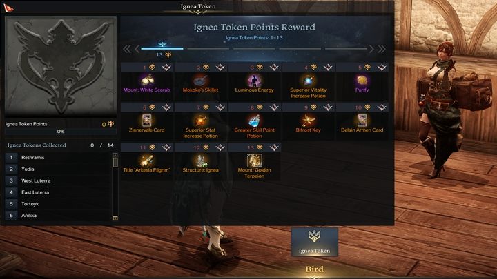 You can exchange the tokens at the merchant at the inn in Prideholm - Lost Ark: Adventurers Tome - what is it? - Lost Ark: Adventurers Tome - Lost Ark Guide