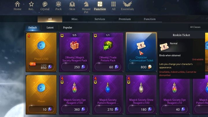 You can find this ticket in the in-game store - Lost Ark: Character appearance and name - how to change? - Lost Ark: Game mechanics and information - Lost Ark Guide