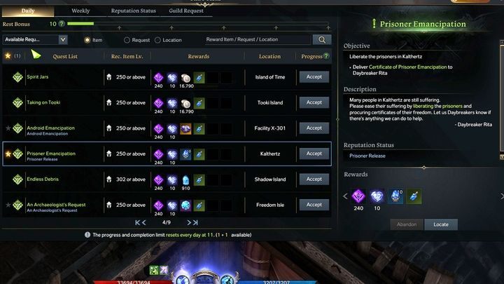 Prisoners Emancipation is an optional quest on Kalthertz island - Lost Ark: Prisoners Emancipation - how to complete? - Lost Ark: Unas Tasks - Lost Ark Guide