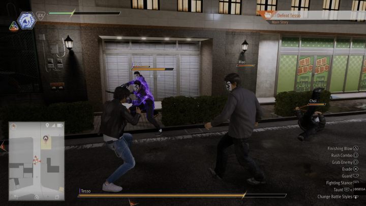 After some time, Tesso will once again summon more minions - Lost Judgment: Chapter 9 The Weight of Guilt - walkthrough - Main Storyline - Lost Judgment Guide