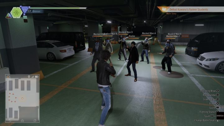 Once you catch up to Kuwana, you will be attacked by masked men - Lost Judgment: Chapter 9 The Weight of Guilt - walkthrough - Main Storyline - Lost Judgment Guide