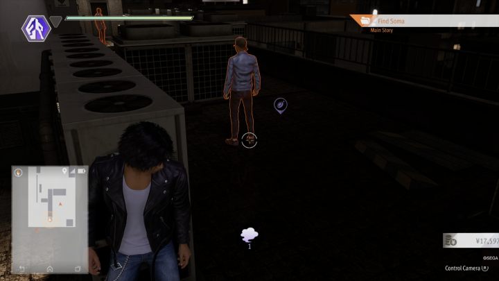 Watching out for men with flashlights, slowly make your way to the south side of the roof to the checkpoint - Lost Judgment: Chapter 12 To Nourish a Viper - walkthrough - Main Storyline - Lost Judgment Guide