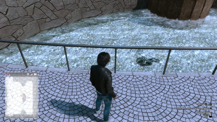 The 13th picture is in the fountain in Hamakita Park - Lost Judgment: Squirrel search Hamakita Park - all squirrels, map - Ijincho - Lost Judgment Guide