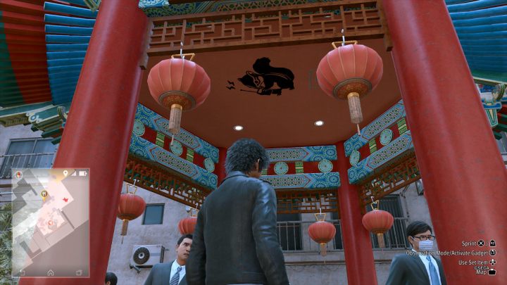 The 15th picture is in front of a restaurant in Chinatown - Lost Judgment: Squirrel search Chinatown - all squirrels, map - Ijincho - Lost Judgment Guide