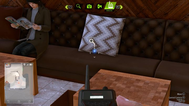 Using the detector, examine the cushion on one of the couches, under which you'll find the Camo Paint (Brown) - Lost Judgment: Squirrel search Isezaki Road - all squirrels, map - Ijincho - Lost Judgment Guide