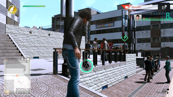 While tailing, always stay as far away as possible from your target - Lost Judgment: Beginners guide - Basics - Lost Judgment game guide