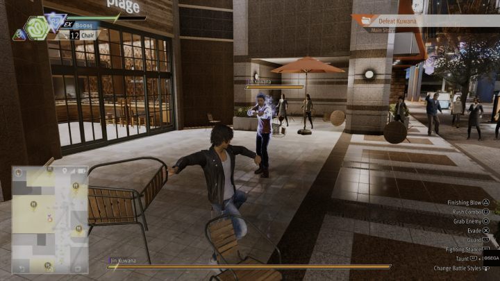 When you leave the restaurant you will be attacked by Jin Kuwana - Lost Judgment: Chapter 3 Two Sides of the Same Coin - walkthrough - Main storyline walkthrough - Lost Judgment game guide