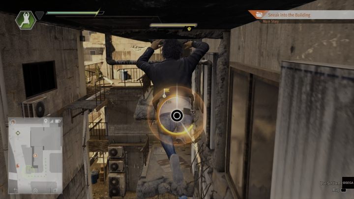 Climb up the air conditioning to the next floor, walk the plank to the left and jump to the terrace in front of you - Lost Judgment: Chapter 4 Red Knife - walkthrough - Main storyline walkthrough - Lost Judgment game guide