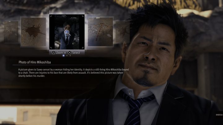 Inside the building you need to jump down to get a closer look at the crime scene - Lost Judgment: Chapter 4 Red Knife - walkthrough - Main storyline walkthrough - Lost Judgment game guide