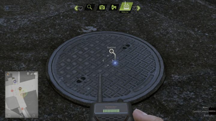 Using a detector, examine the sewer hatch by the river - Lost Judgment: Dastardly Detective, From the Pit of Despair - walkthrough - Side Cases - Lost Judgment Guide