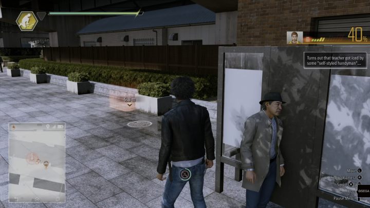 Follow him until you reach the checkpoint at the station - Lost Judgment: Dastardly Detective The Secret Ingredient - walkthrough - Side Cases - Lost Judgment Guide