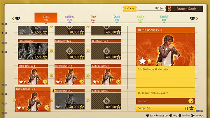 The trophy for unlocking all the skills available in the game is time-consuming, but you can use a technique to increase the amount of SP you gain - Lost Judgment: Skill Master trophy - how to get? - Appendix - Lost Judgment Guide