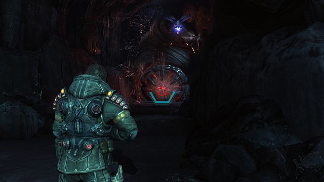 Above, kill several akrids and destroy their nest - Mission 3: Relay station - Walkthrough - Lost Planet 3 - Game Guide and Walkthrough