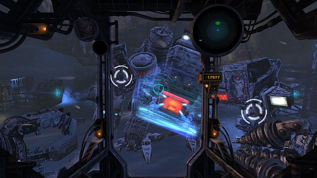 The spots on Laroche's machine which you should grab. - The Final Mission: Stop Isenberg and NEVEC Forces - Walkthrough - Lost Planet 3 - Game Guide and Walkthrough