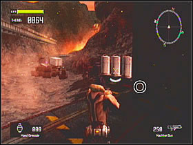 In a VS hangar at the beginning of the level - Target Marks: Mission 9 - Target Marks - Lost Planet: Extreme Condition - Game Guide and Walkthrough