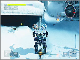 At the end of the street where you find a VS - Target Marks: Mission 2 - Target Marks - Lost Planet: Extreme Condition - Game Guide and Walkthrough