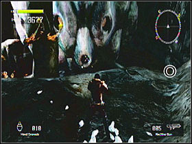 Also in the nest, just before you enter the beehive, to the right of the footbridge - Target Marks: Mission 1 - Target Marks - Lost Planet: Extreme Condition - Game Guide and Walkthrough