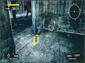 In a little room to the left in the warehouse where you fight the Mantis - Target Marks: Mission 1 - Target Marks - Lost Planet: Extreme Condition - Game Guide and Walkthrough