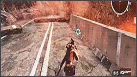 When you reach the other side of the highway, drop down to the right - Mission 9 - Walkthrough - Lost Planet: Extreme Condition - Game Guide and Walkthrough