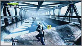 You'd do best to anchor up to the platform in the middle and use a sniper rifle from there to get rid of all the enemies in here, you are clearly outnumbered - Mission 2 - Walkthrough - Lost Planet: Extreme Condition - Game Guide and Walkthrough