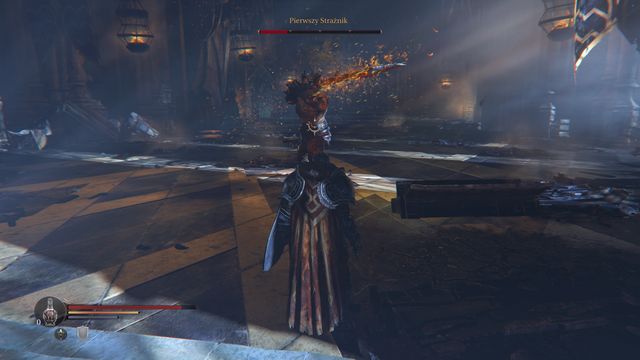 Avoid the whirling boss towards the end of the battle. - First Warden -The Keystone Citadel | Bosses - Bosses - Lords of the Fallen 2014 Game Guide & Walkthrough