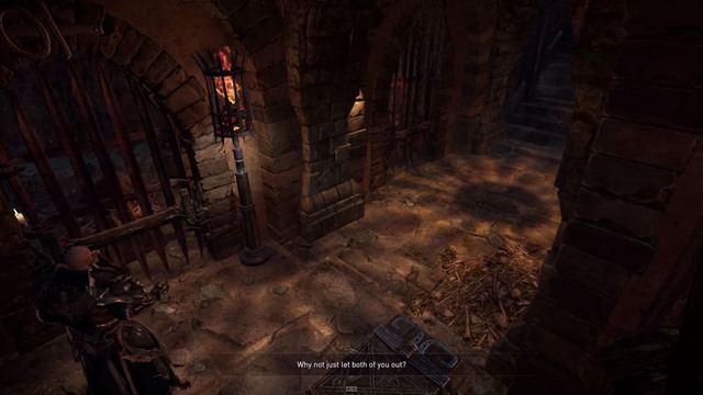 Both of the prisoners will try to convince you of their innocence. - Catacombs - The Imprisoned Monks | Side quests - Side quests - Lords of the Fallen 2014 Game Guide & Walkthrough