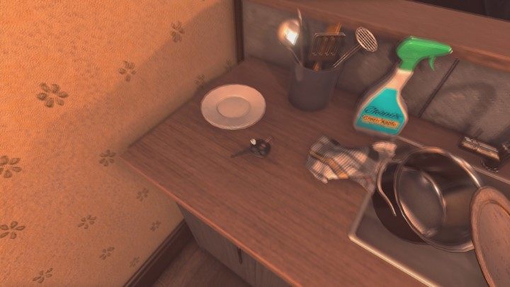 Now you have to find the keys to your car - they are on the table in the kitchen - Jonathans and Amandas house | Lust for Darkness Walkthrough - Walkthrough - Lust for Darkness Game Guide