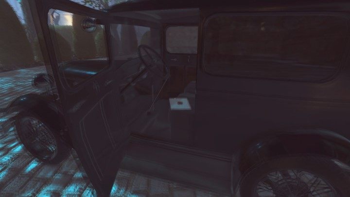 The invitation to the property is in one of the cars in the parking lot where you started exploring the garden - The Yelverton mansion garden | Lust for Darkness Walkthrough - Walkthrough - Lust for Darkness Game Guide