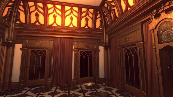 The game starts on the upper floor of the mansion - The room with the crown symbol | Lust for Darkness Walkthrough - Walkthrough - Lust for Darkness Game Guide