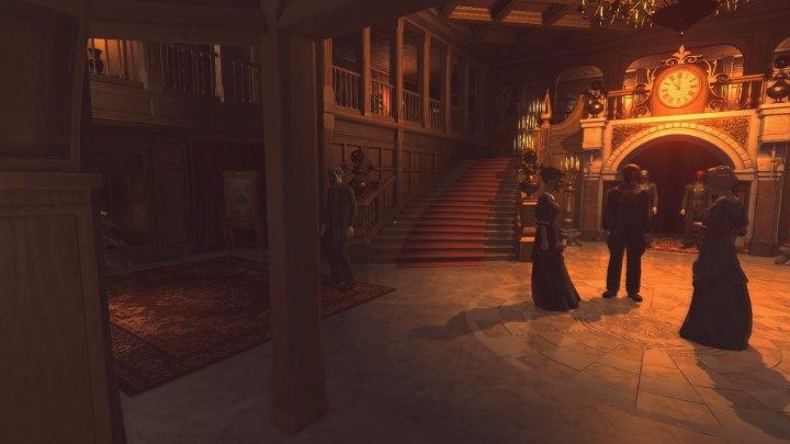 The gameplay starts in a room filled with guests - The Yelverton mansion | Lust for Darkness Walkthrough - Walkthrough - Lust for Darkness Game Guide