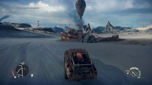 Use the observation balloon on your way. - Into Madness | Story missions - Story missions - Mad Max Game Guide