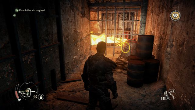 Turn the valve in two places to unlock the passage. - Smoke Rises | Story missions - Story missions - Mad Max Game Guide