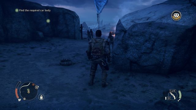 At the entrance, watch out for enemies and traps. - Fumeheads Debt | Story missions - Story missions - Mad Max Game Guide