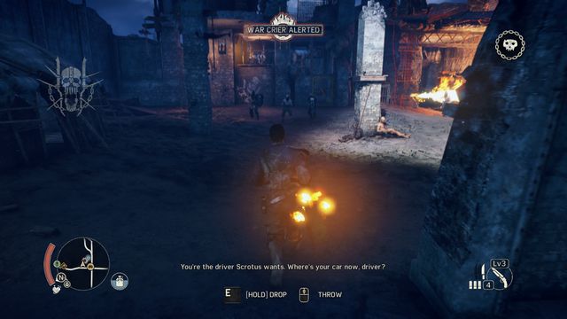 The canister you dragged might help you eliminate a large group of enemies. - In Due Time | Wasteland missions - Wasteland missions - Mad Max Game Guide