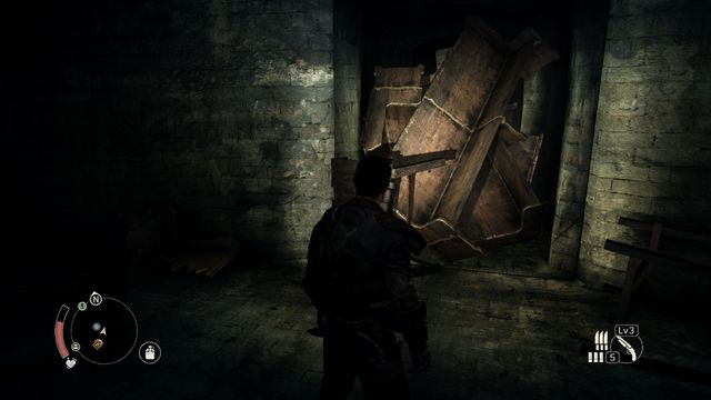 The wooden barricades can be destroyed with nearby canisters. - Our Daily Bread | Wasteland missions - Wasteland missions - Mad Max Game Guide